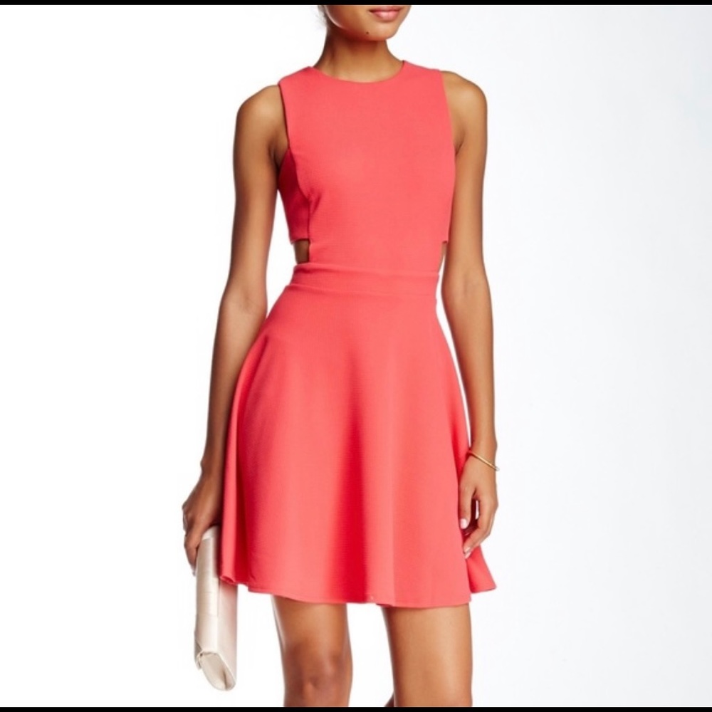Soprano Coral Cut-Out Dress